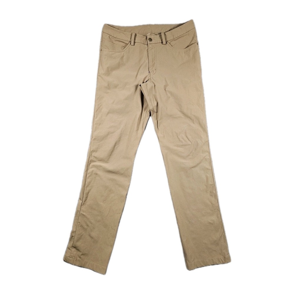 Lululemon ABC‎ Slim Travel Pants Mens 32x33 Brown Warpstreme LM5335S